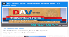 Desktop Screenshot of davveteransthriftstores.com