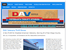 Tablet Screenshot of davveteransthriftstores.com